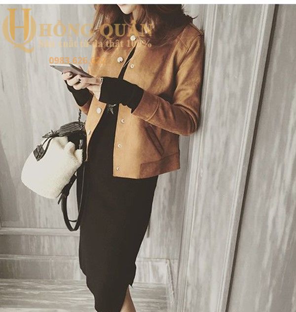 Những mẫu áo khoác da lộn trẻ trung năng động dành cho nữ.